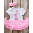 thumbnail image 1 of Baby Girl First 1st Birthday Outfit Party Tutu Falda Vestido + Romper + Diadema Conjunto Ropa de verano, 1 of 2