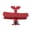 Red, variant on Riousery Vintage Airplane Model Iron Art Plane Ornament for Car Center Console Cake Decoration Photography Prop Retro Aviation Theme Desk Decor Decorative Figurine, Red