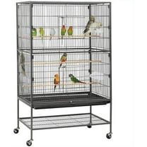 Large Bird Cage Budgie Cage 52'' Parrot Cage for Lovebird Cockatiels with Stand
