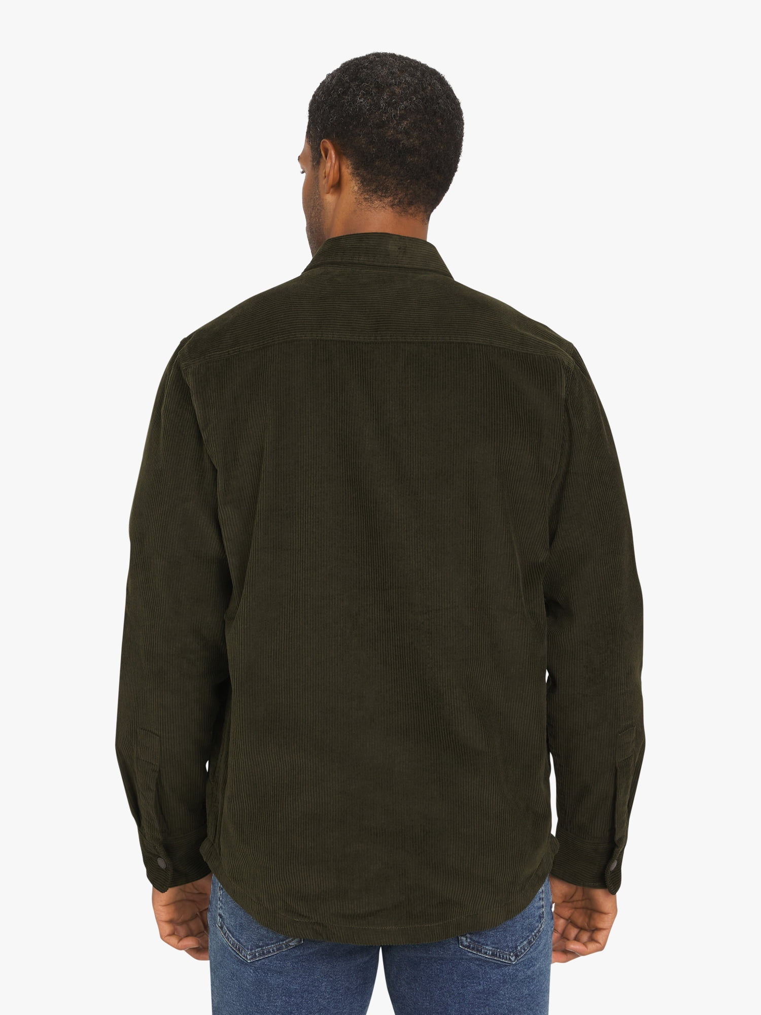 Chaps Men's & Big Men's Corduroy Flannel Lined Shirt, Sizes S-3XL