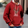 thumbnail image 2 of DODADAWANJ Cute Christmas Hoodies for Men Elk Graphic Pullover Hoodie Big and Tall Hooded Sweatshirt for Christmas Gifts Men M, 2 of 5