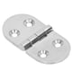 thumbnail image 3 of 4 bisagras de puerta plateadas, 4 agujeros, acero inoxidable 316, ovaladas, a prueba de óxido, bisagras náuticas engrosadas para yates, 3 of 8