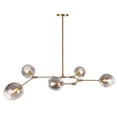 thumbnail image 4 of Safavieh Cdark Greyett 5-Light Modern Glam Pendant, Grey, 4 of 5
