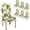 Covers 4, variant on Lemon Dining Room Chair Slipcovers 6 Pack Fresh Limes Background Colorful Seamless Lemonade Parson Chair Slipcover Removable Washable Chair Protector for Home,Restaurant,Banquet