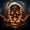Black Orange, variant on Manfei Halloween Neon Gradient Skull Twin Duvet Cover, Cosmic Ombre Twin Bedding, Black Pink Blue,Black Reversible,1 Duvet Cover and 1 Pillowcase,2pcs,No Comforter
