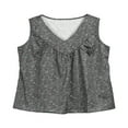 thumbnail image 1 of Women Summer Floral Tank Tops Vest Blouse Boho V Neck Tops Plus Size White L, 1 of 8