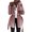 Pink, variant on comerut Women Winter Coat Thick Hooded Hat Long Sleeves Solid Color Warm Cardigan Plus Size Plush Tight Waist Women Coat for Shopping