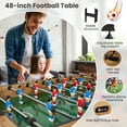 thumbnail image 2 of Naipo 48 inch Foosball Table Game Room with 3 Balls Soccer Game Table Adult Size with Smooth Rolling Rods for Home Use, 2 of 12