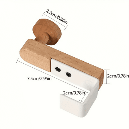 

YANGCYY Wooden Free Punching Over The Door Hook for Kitchen Cabinet Clothes and Towel Hanging