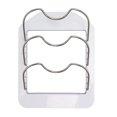 thumbnail image 3 of Pot Lid Organizer, Easy To Use Practical Durable Pot Lid Holder Rest Plastic  For Home White,Grey, 3 of 8