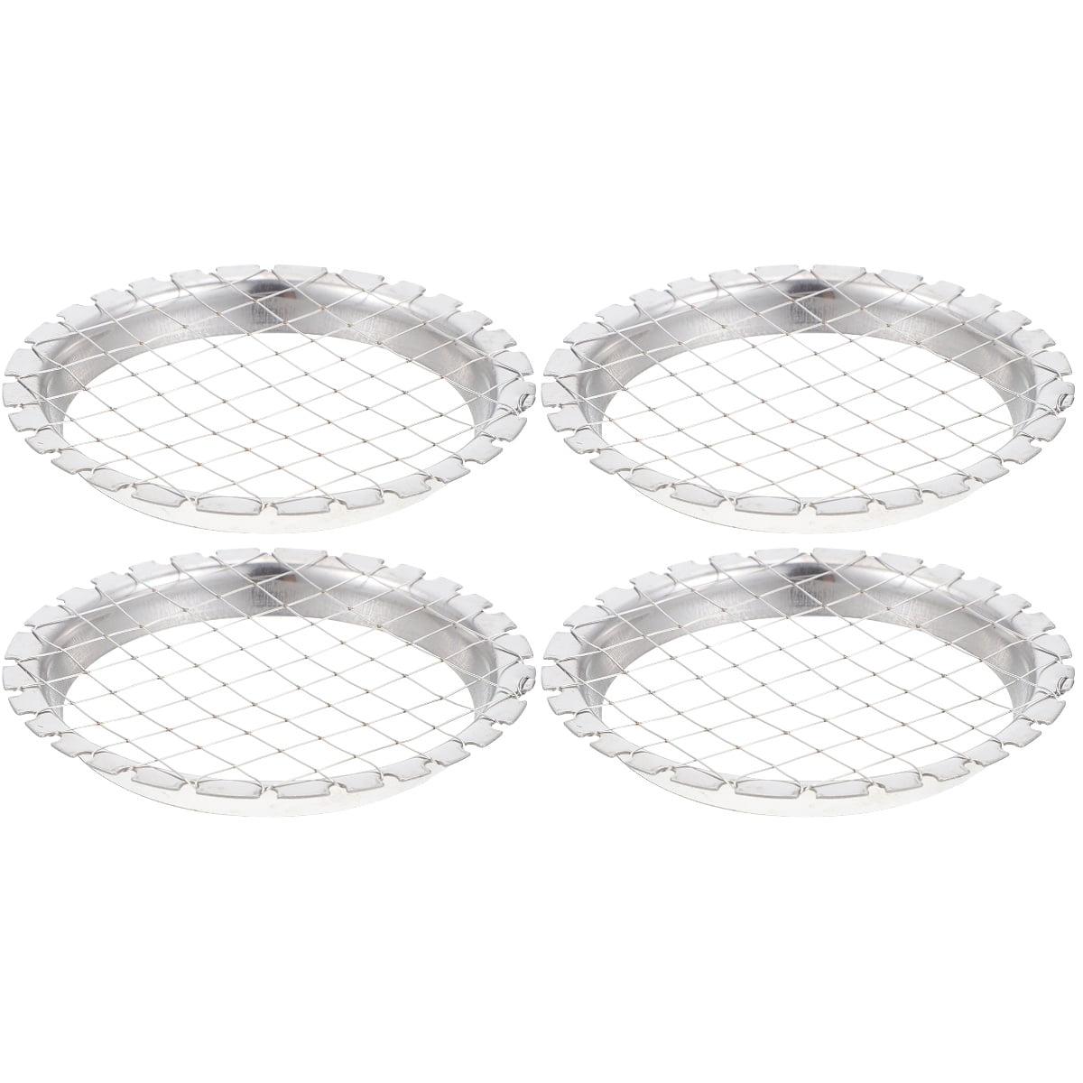 NICEXMAS 4 pcs Fruit Cube Cutters Stainless Steel Potato Cutters Boiled