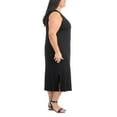 thumbnail image 4 of Hilary Radley Women's Soft Comfy Sleeveless Side Slit Midi Dress, 4 of 4