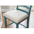 thumbnail image 4 of Linon Marden 24" High Back Counter Stool, Blue/Natural, 4 of 9
