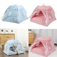 thumbnail image 2 of Cat Bed for Indoor Cats Small Dogs Bed House Summer Puppy Tent Bed Cave, 2 of 17