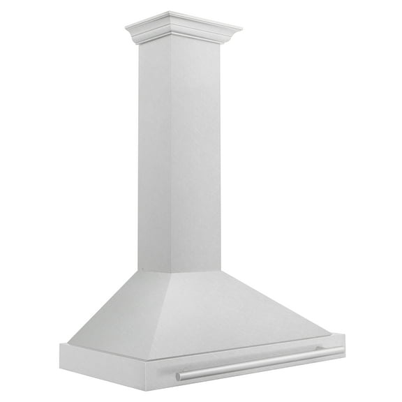 ZLINE 36 DuraSnow Stainless Steel Range Hood with White Matte Shell (KB4SNX-WM-36)
