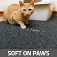 thumbnail image 4 of Drymate Jumbo Plush Cat Litter Trapping Mat, Contains Mess from Box for Cleaner Floors, Urine-Proof, Soft on Kitty Paws -Absorbent/Waterproof- Machine Washable, Durable (30"x45")(Charcoal Grey), 4 of 8