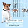 thumbnail image 5 of PETMAKER Set of 2 Stainless-Steel Hanging Dog Bowls - 48oz Each, 5 of 7