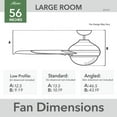 thumbnail image 2 of 59197-Casablanca Fans-Correne - 5 Blade 56 Inch Ceiling Fan with Handheld Control in Modern Casual Style and includes 5 Motor Speed settings-Brushed, 2 of 13