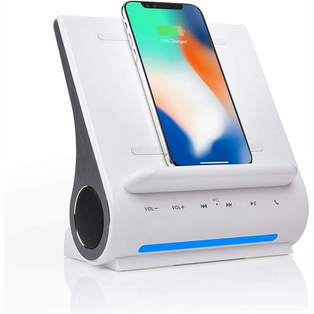 Azpen DockAll D108 Wireless Fast Charging Sound Hub, White Walmart