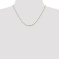 thumbnail image 4 of Primal Gold 14 Karat Rose Gold 0.85mm Diamond-cut Spiga Chain Necklace, 4 of 4