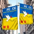 thumbnail image 3 of Flagwix Stand With Ukraine Flag Pray for Ukraine. Stop War. Peace In Ukraine. Ukraine Peace Dove MLH2294F Ukraine Flags, Indoor Outdoor Decoration - Garden Flag (11.5" x 17.5"), 3 of 6