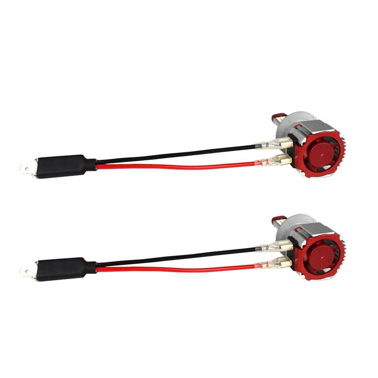 Toutek 2x H1 LED Headlight Wiring Harness Male Plug Single Diode Converter  Cables 