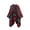 #057-Red, variant on Women's Winter Floral Print Cape Poncho with Split Front Design Cozy and Warm Fashionable Winter Style