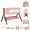 PINK, variant on M-b-aby-m 4 in 1 Baby Bedside Bed,Portable Newborn Cribs with Changing Table,Rocking Infant Bed with Mosquito Net,Height Adjustable,Unisex,Grey