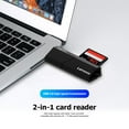 thumbnail image 2 of Lenovo D204 5Gbps USB3.0 Memory Card Reader 2 in 1 SD TF Adapter for Computer PC, 2 of 8