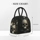thumbnail image 2 of Balery Gold Pattern Skull Bolsa de Almuerzo para Mujeres, Caja de Almuerzo, Bolsa de Almuerzo Pequeña Impermeable, Tote de Almuerzo Reutilizable con Gran Capacidad, 2 of 6