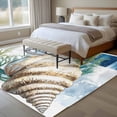 thumbnail image 4 of 5'x8' Area Rugs, Nautical Compass Indoor Outdoor Area Rug for Living Room Bedroom, Coastal Ocean Shell Seaweed Washable Bathroom Rugs Kitchen Floor Carpet Mats Home Decor Aesthetic, 4 of 8