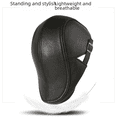 thumbnail image 4 of Gorro de otoño e invierno para hombre, de piel de oveja, estilo coreano, para hombres de mediana edad y mayores, gorra con visera, gorro de cuero genuino de moda, gorro de invierno., 4 of 5