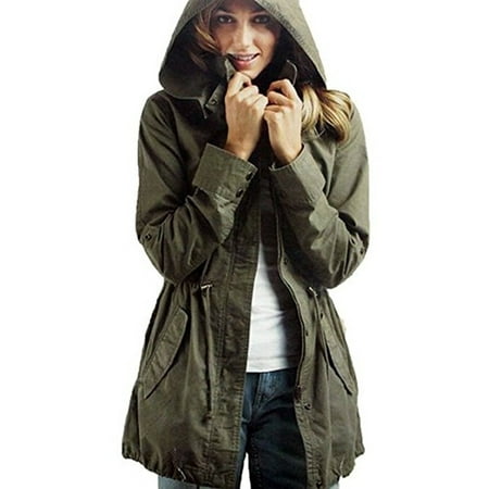 Womens army green hooded vest pants