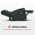 thumbnail image 4 of MCombo Lay Flat Dual Motor Power Lift Recliner Chair with Massage and Heat for Elderly , USB Ports, Extended Footrest, Fabric(Dark Grey), 4 of 10