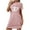 Pink, variant on Taqqpue Women's Nightgowns Short Sleeve Crewneck Sleepshirts Sleepwear Casual Heart Print Pajama Dress Valentines Gifts