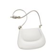 thumbnail image 4 of Bolso de hombro para mujer, bolso de mano de PU, bandolera ligera e informal con cremallera Blanco, 4 of 8