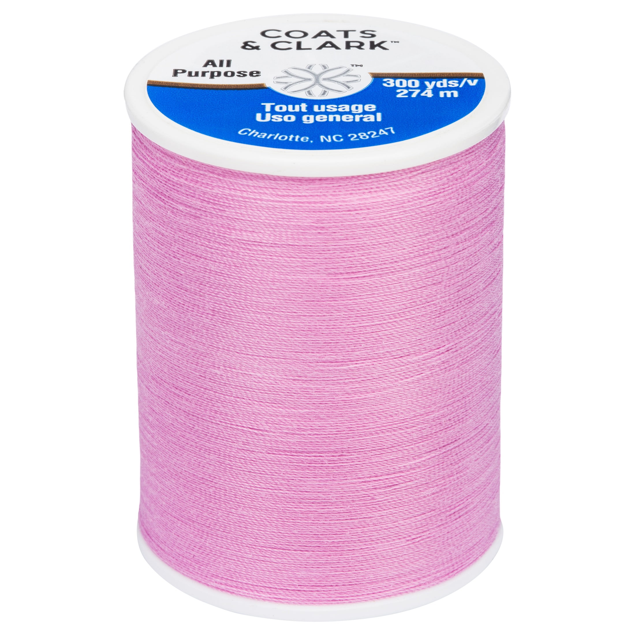 (3 pack) Coats & Clark All Purpose Rose Orchid Polyester Thread, 300 Yards