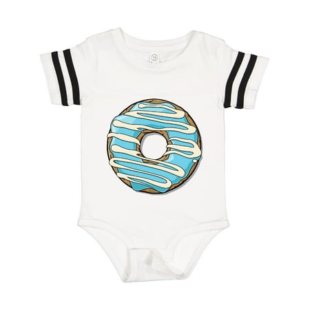 

Inktastic Donut Blue Frosting White Icing Gift Baby Boy or Baby Girl Bodysuit