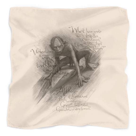 The Hobbit Riddles Bandana (21 in x 21 in)
