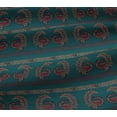 thumbnail image 5 of oneOone Viscose Jersey Fabric Peacock Block Print Fabric By The Yard 60 Inch Wide, 5 of 5