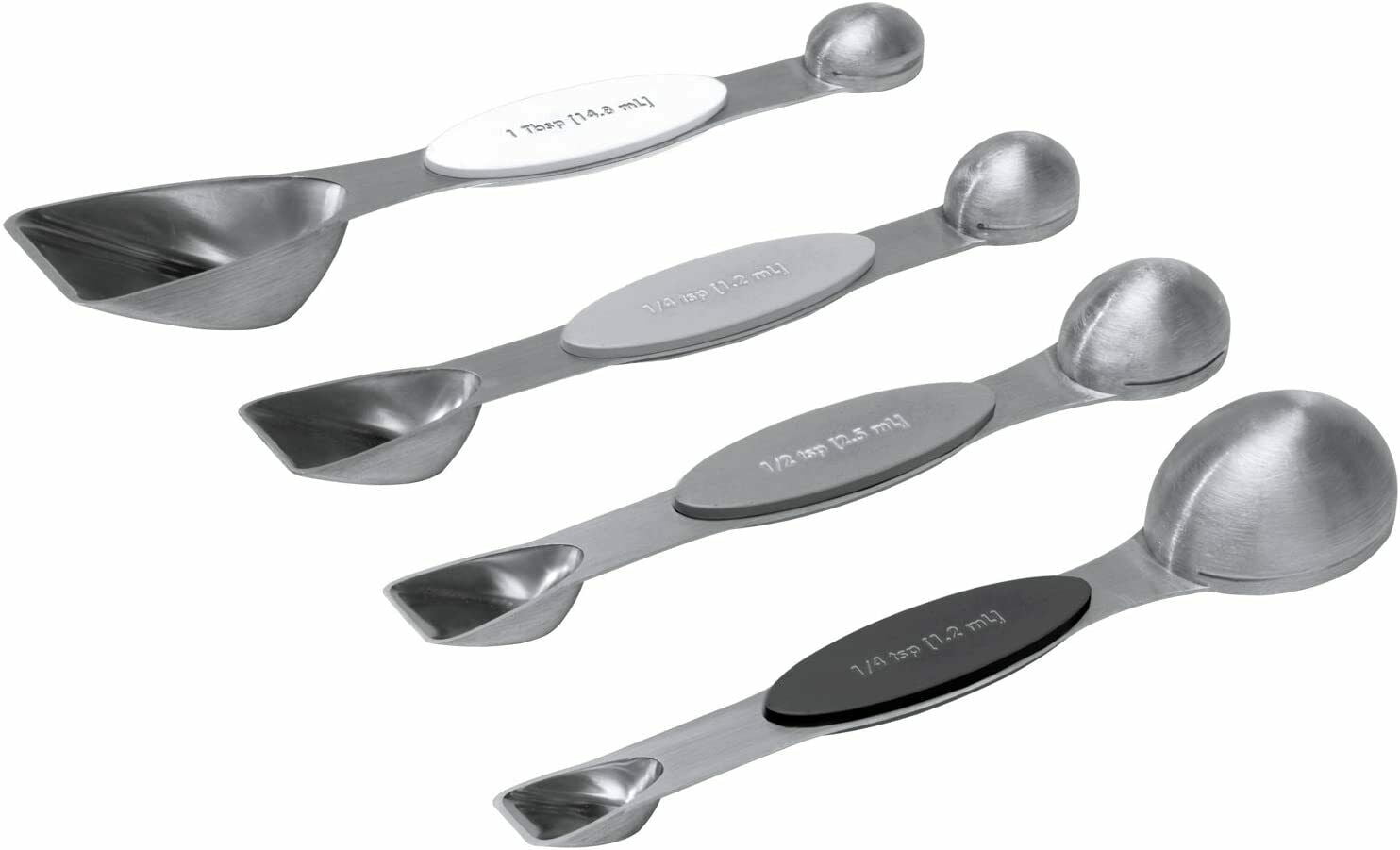 Amco 8942 DualSided Nesting Wet & Dry Measuring Spoons