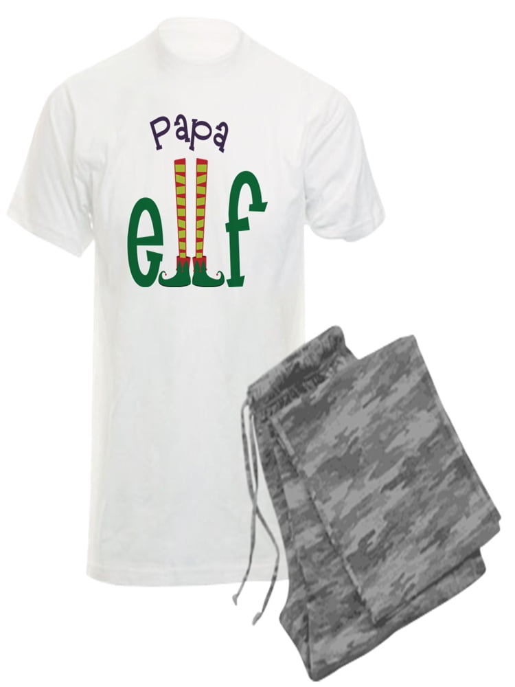 CafePress - Papa Elf - Men's Light Pajamas