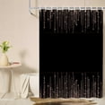 thumbnail image 2 of Black Gold Shower Curtain 72x72, Waterproof Washable Polyester Bathroom Curtain, Glitter Bath Curtain with 12 Plastic C Hooks, Machine Washable Fabric Bath Curtain for Bathroom Decor, 2 of 5