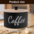 thumbnail image 2 of Tzdxfgl Wood Coffee Filter Holder with Lid for Counter, Large Coffee Pod Storage Container Coffee Bar Decor, Black, 2 of 11