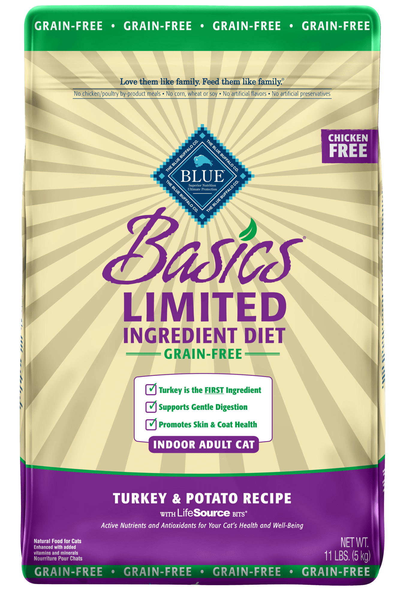 Blue Buffalo Basics Limited Ingredient Diet Grain Free, Natural Indoor