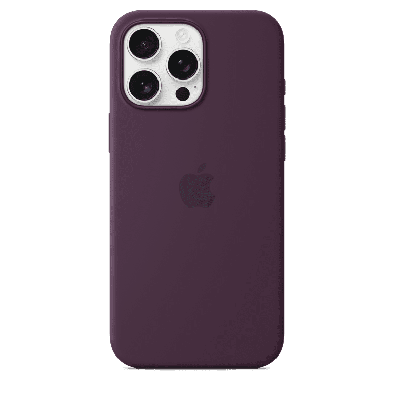 Apple iPhone 16 Pro Max Silicone Case with MagSafe - Plum Apple iPhone 16 Pro Max Silicone Case with MagSafe - Plum