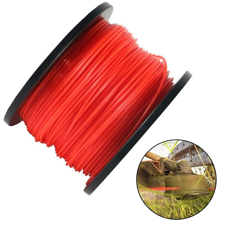 Yannee Orange Round Brushcutter Strimmer Trimmer Cord Line, 55 OFF