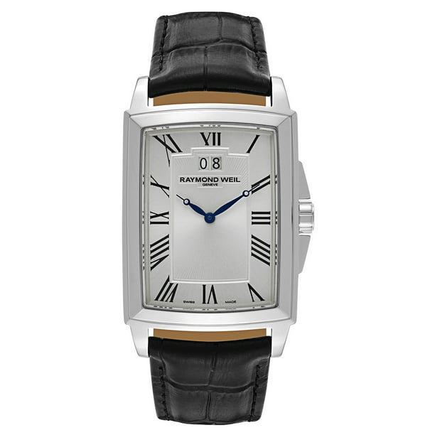 Raymond Weil Men's 5596-STC-00650 'Tradition' Black Leather Watch 