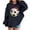 Navy, variant on Lorytime Christmas Girls Sweatshirts for Kids Girls Boys Santa Hat Hoodies Long Sleeve Tops Drop Shoulder Pullover