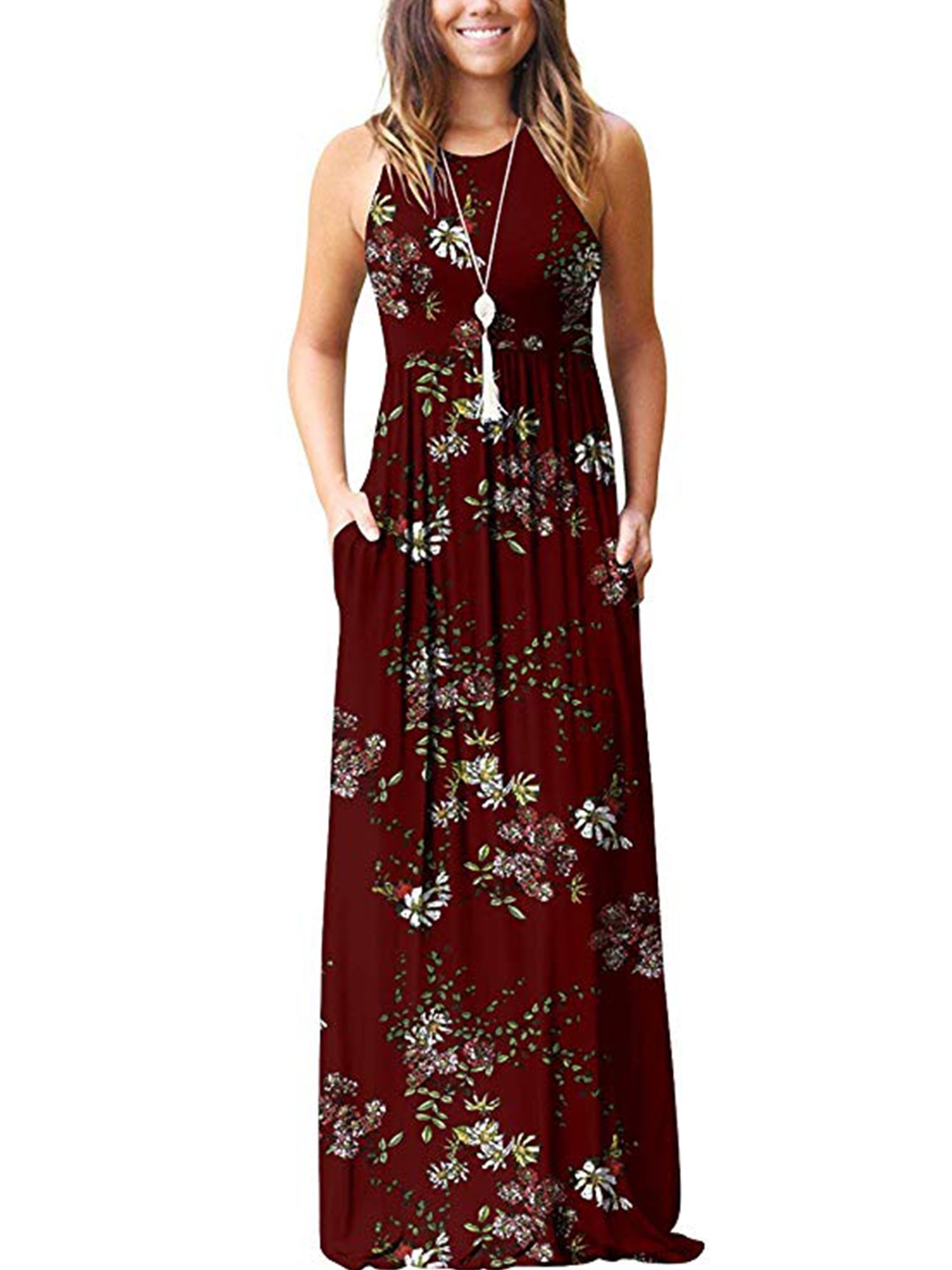 red long sundress
